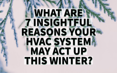 WHAT ARE 6 INSIGHTFUL REASONS YOUR HVAC SYSTEM MAY ACT UP THIS WINTER?  