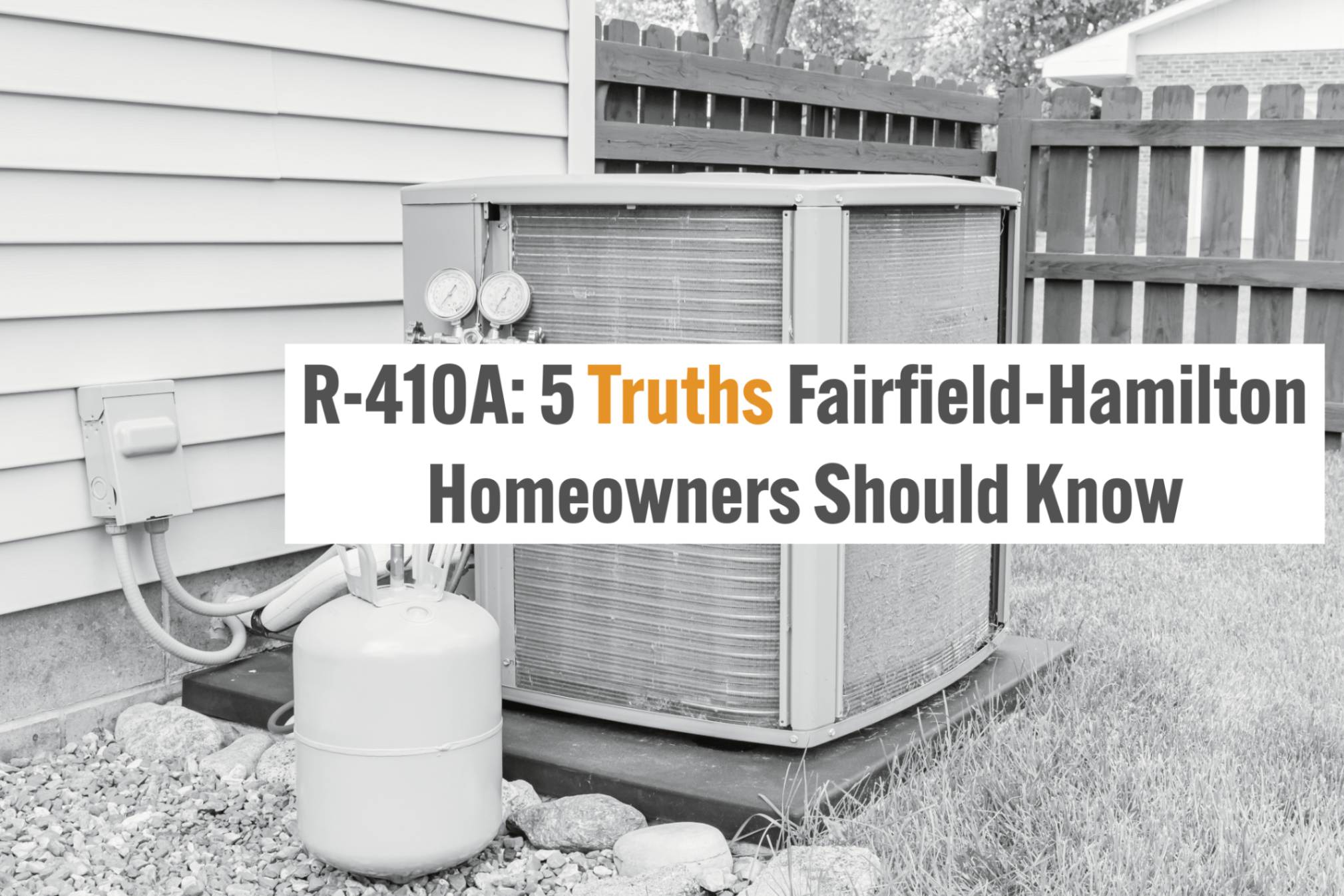 Fairfield-Hamilton, Ohio HVAC blog on R-410A refrigerant and its phase-out.